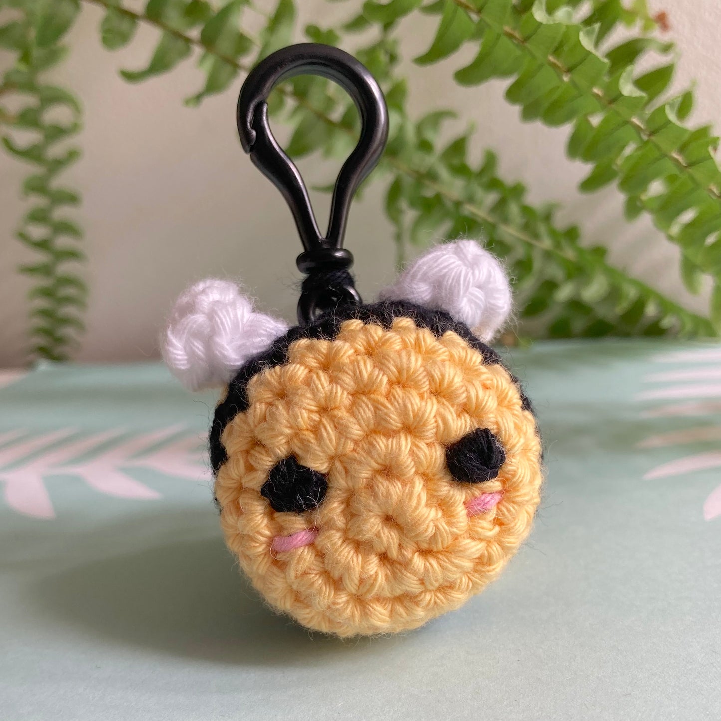 Bee Crochet Keyring