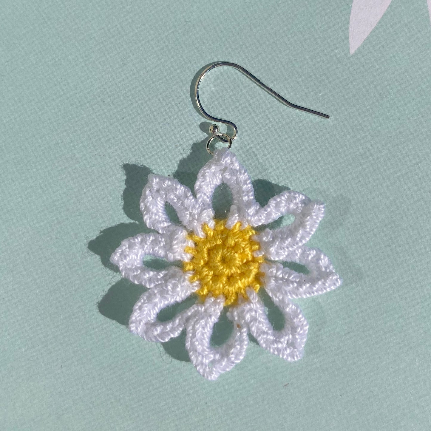 Daisy Crochet Earrings