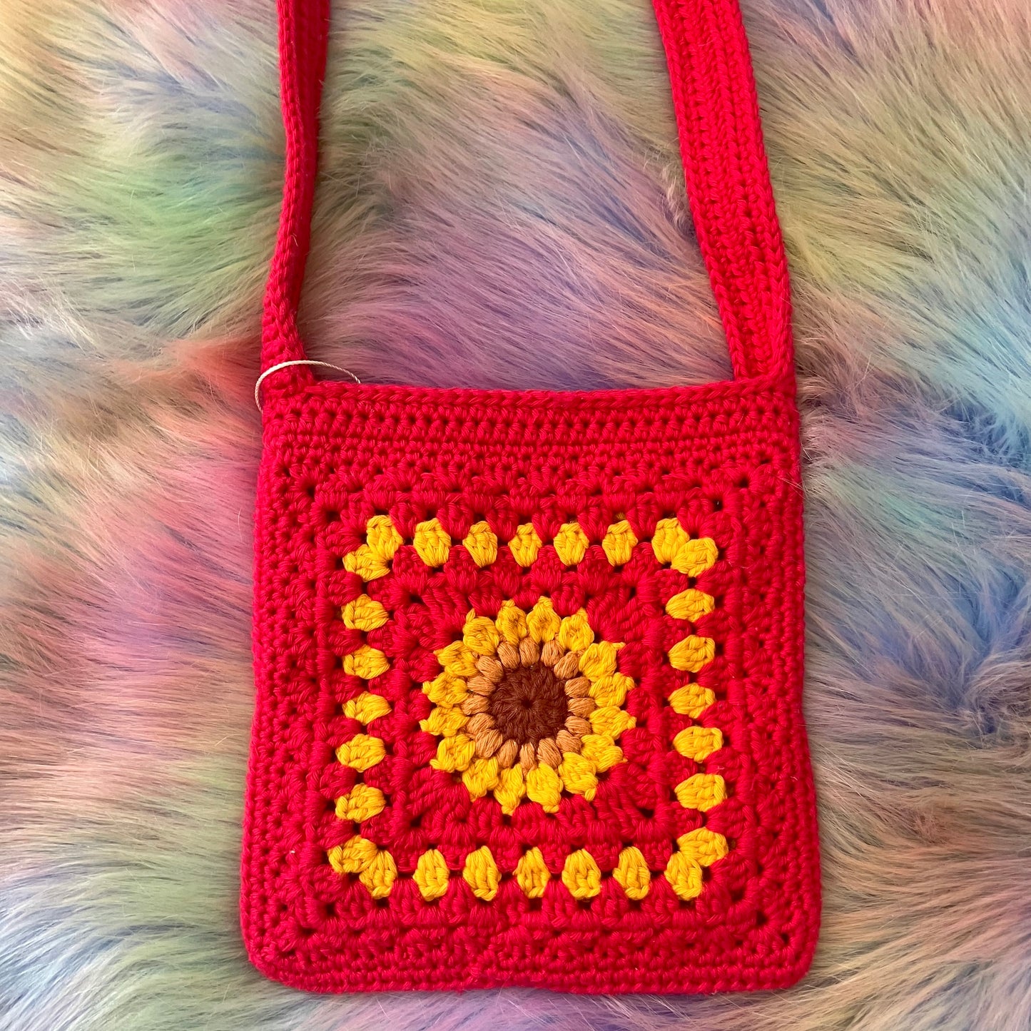 Sunflower Crochet Bag