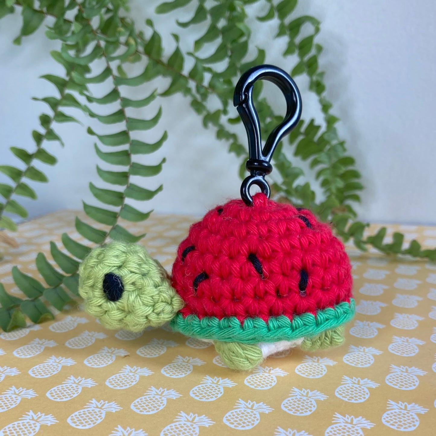 Tortoise Crochet Keyring