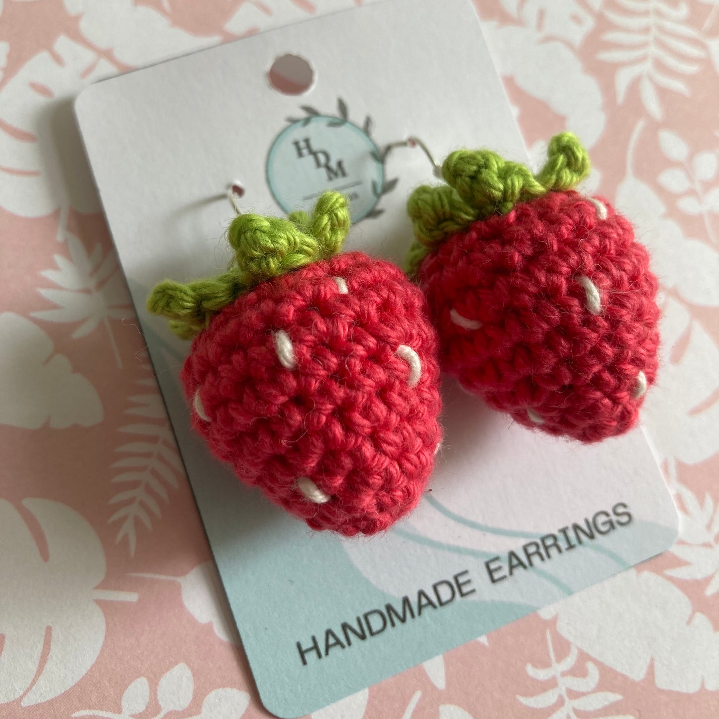 Strawberry Crochet Earrings