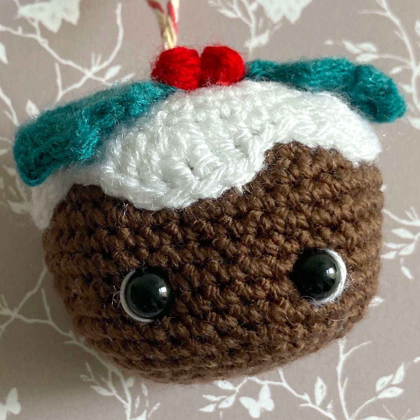 Clearance Christmas Crochet Decoration - Christmas Pudding