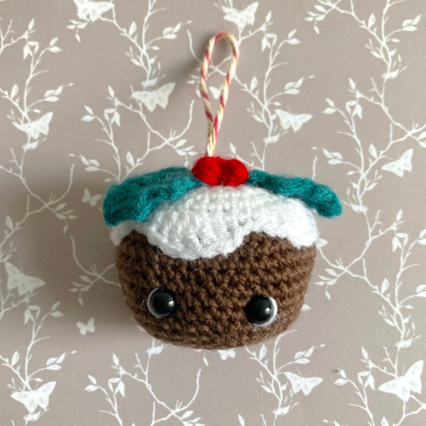 Clearance Christmas Crochet Decoration - Christmas Pudding