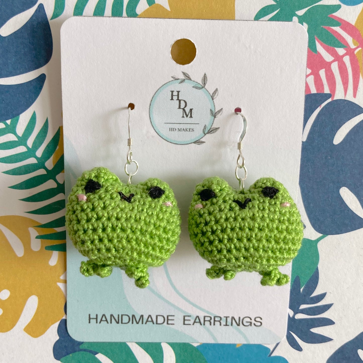 Frog Crochet Earrings
