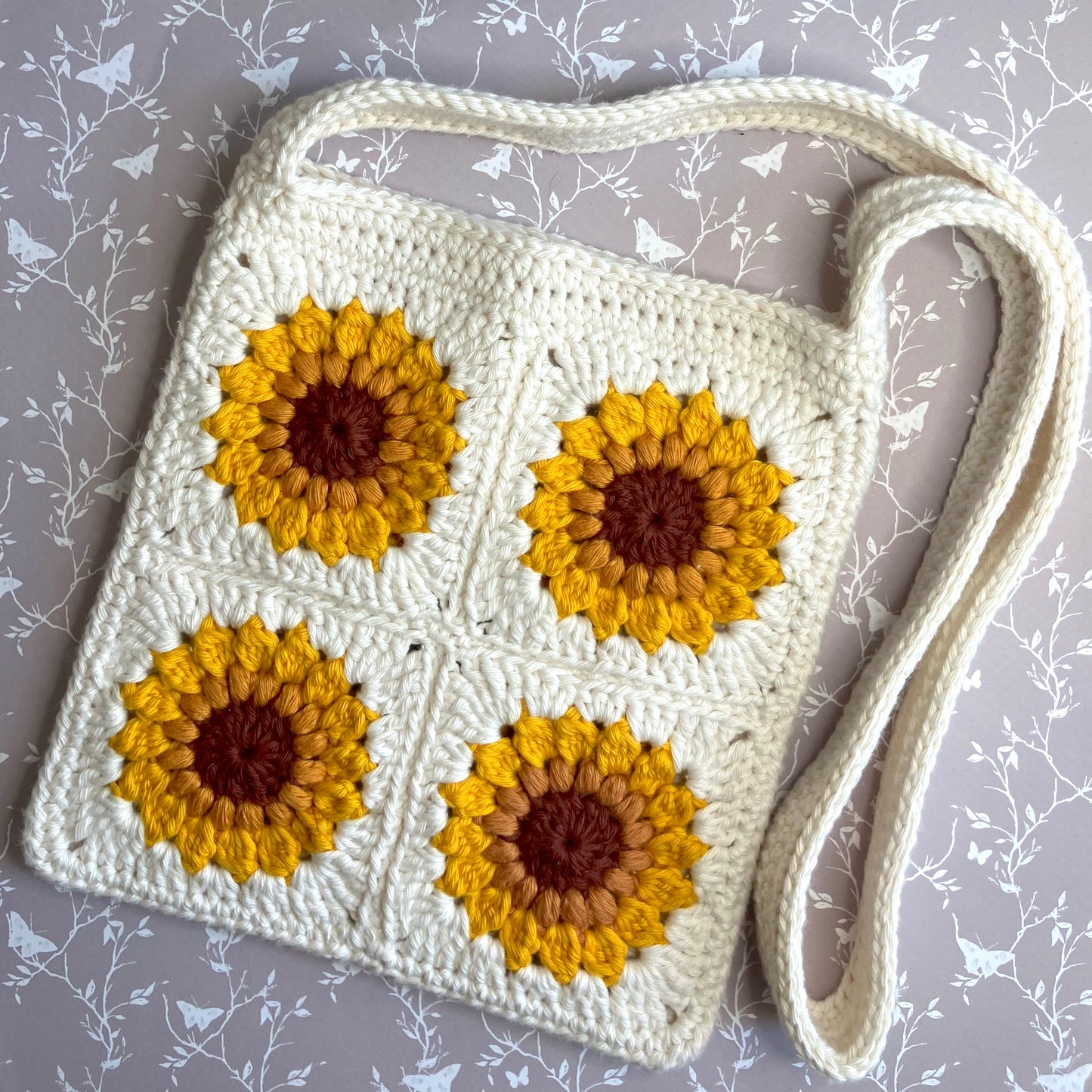 Sunflower Crochet Bag