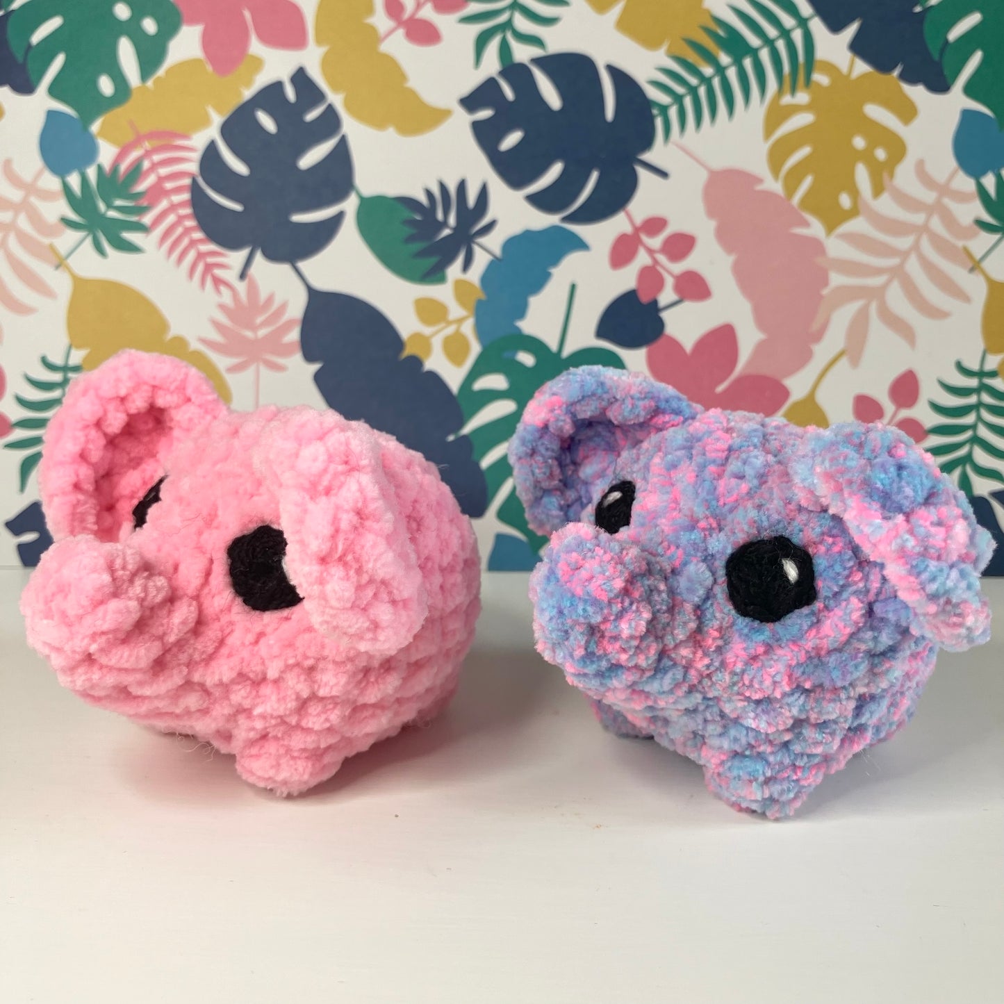 Elephant Crochet Plush Mini Toy