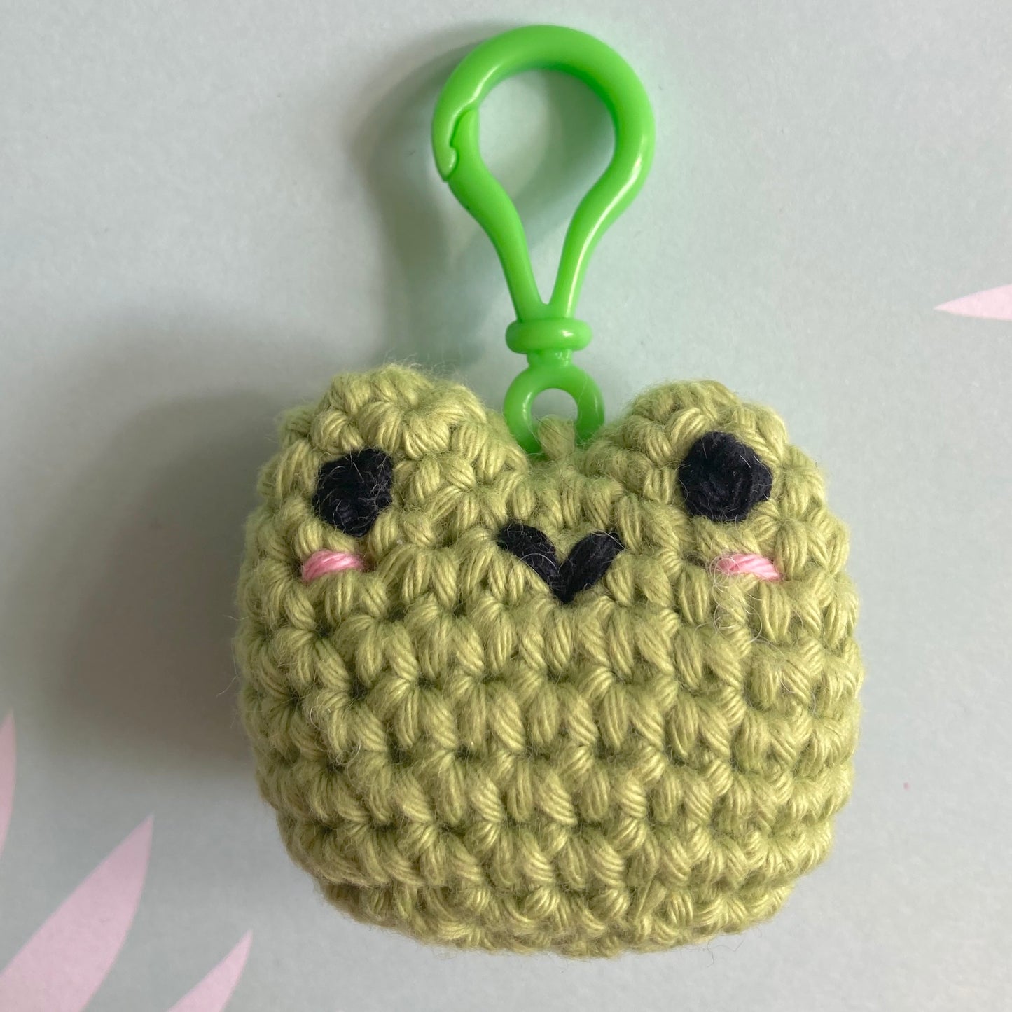Frog Crochet Keyring