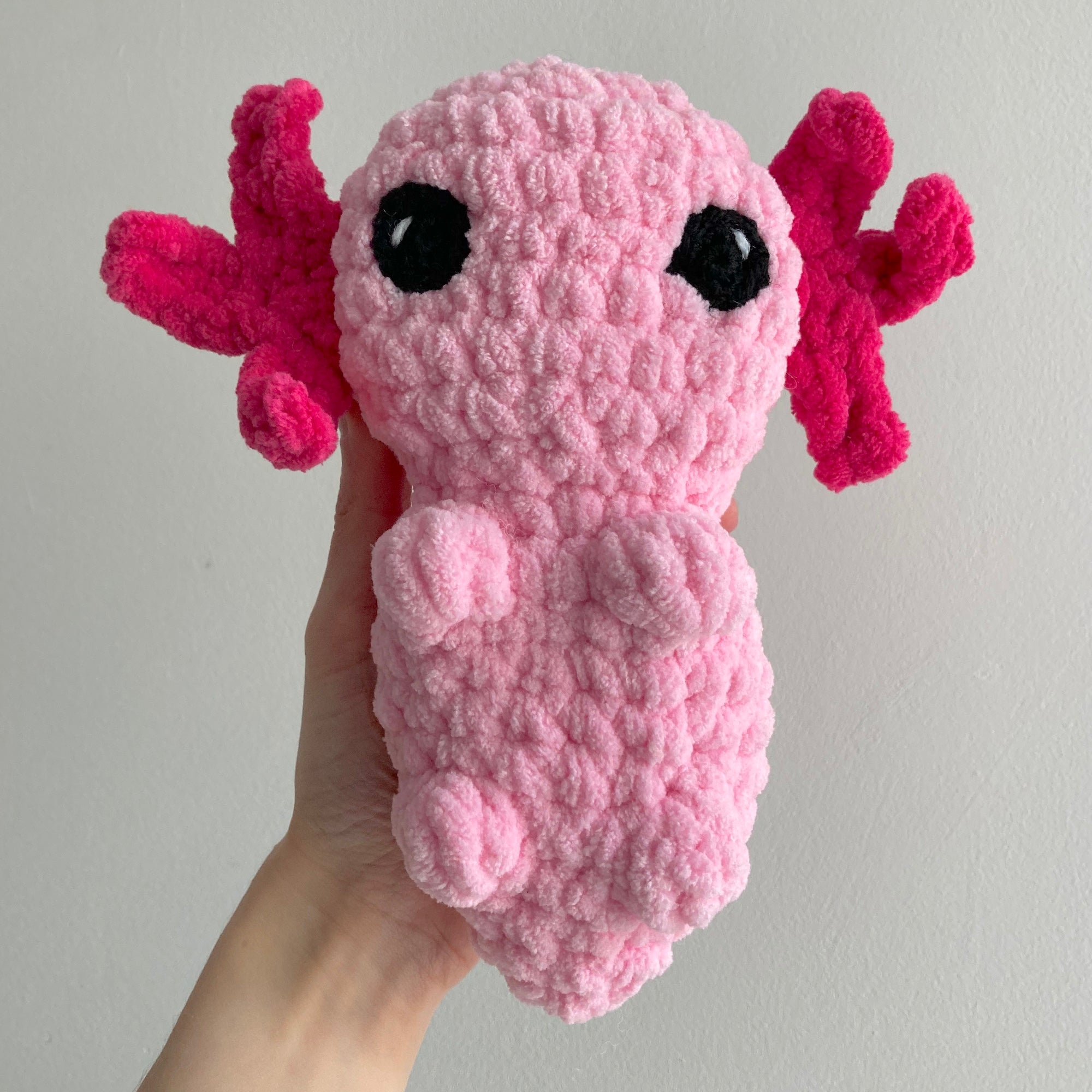 Axolotl Chunky Crochet Plush Toy – hdmakes