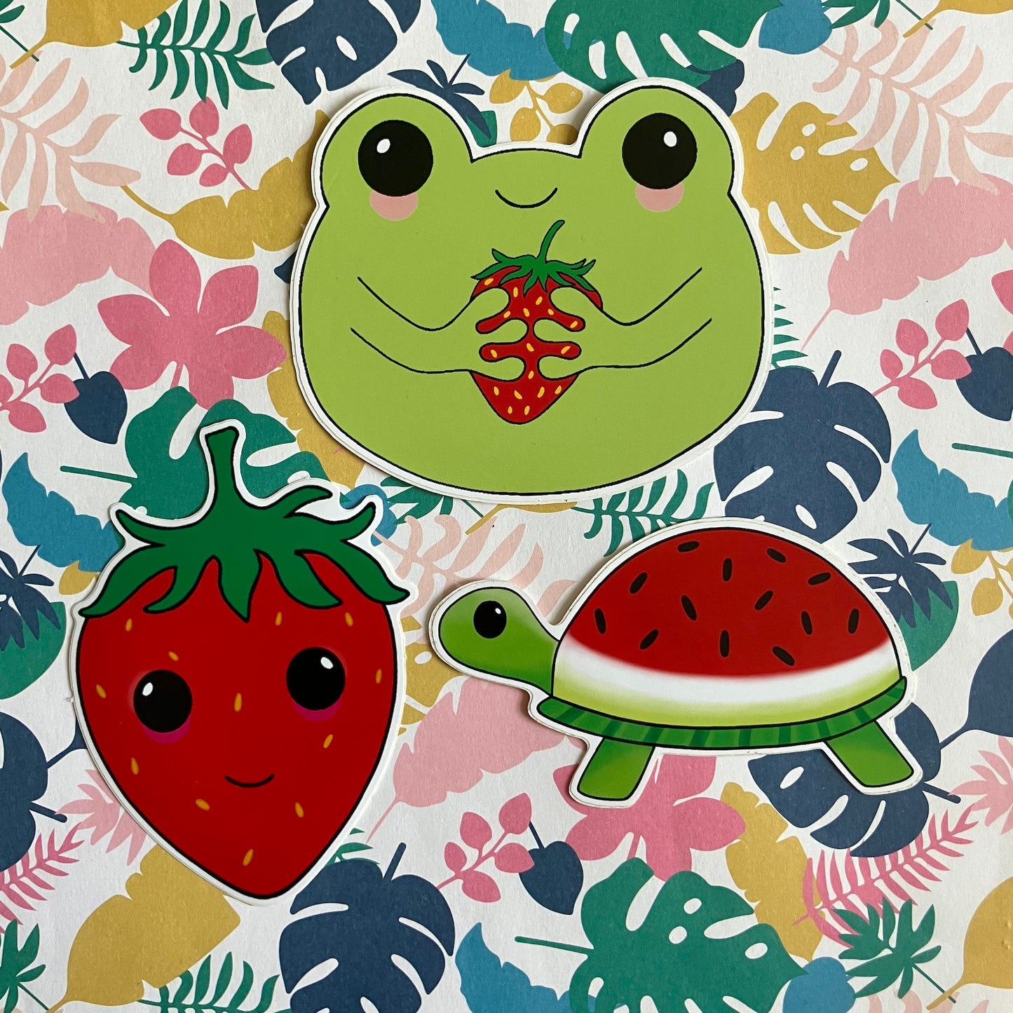 Watermelon Tortoise - Vinyl Sticker