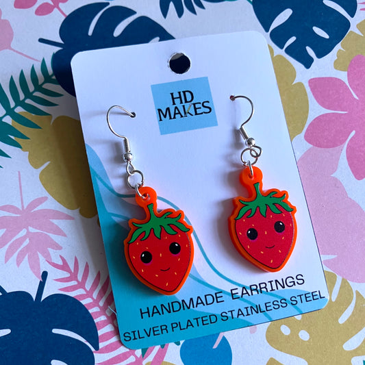 Strawberry Charm Earrings