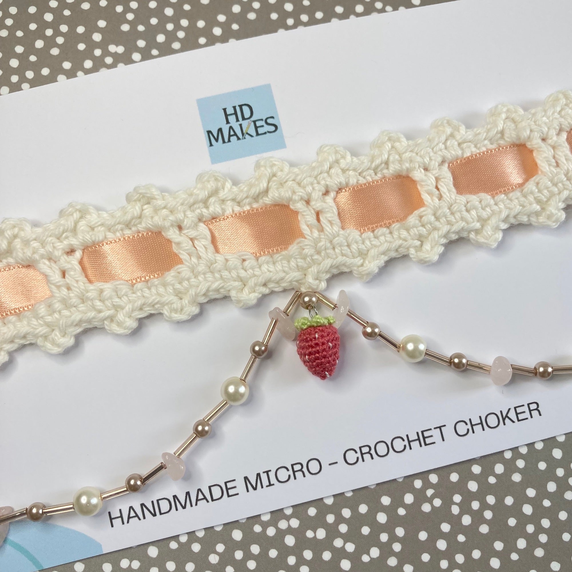 Strawberry choker hot sale