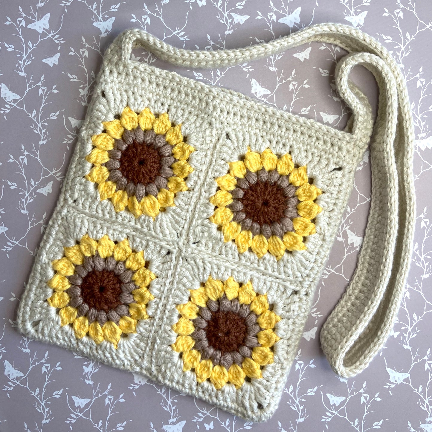 Sunflower Crochet Bag