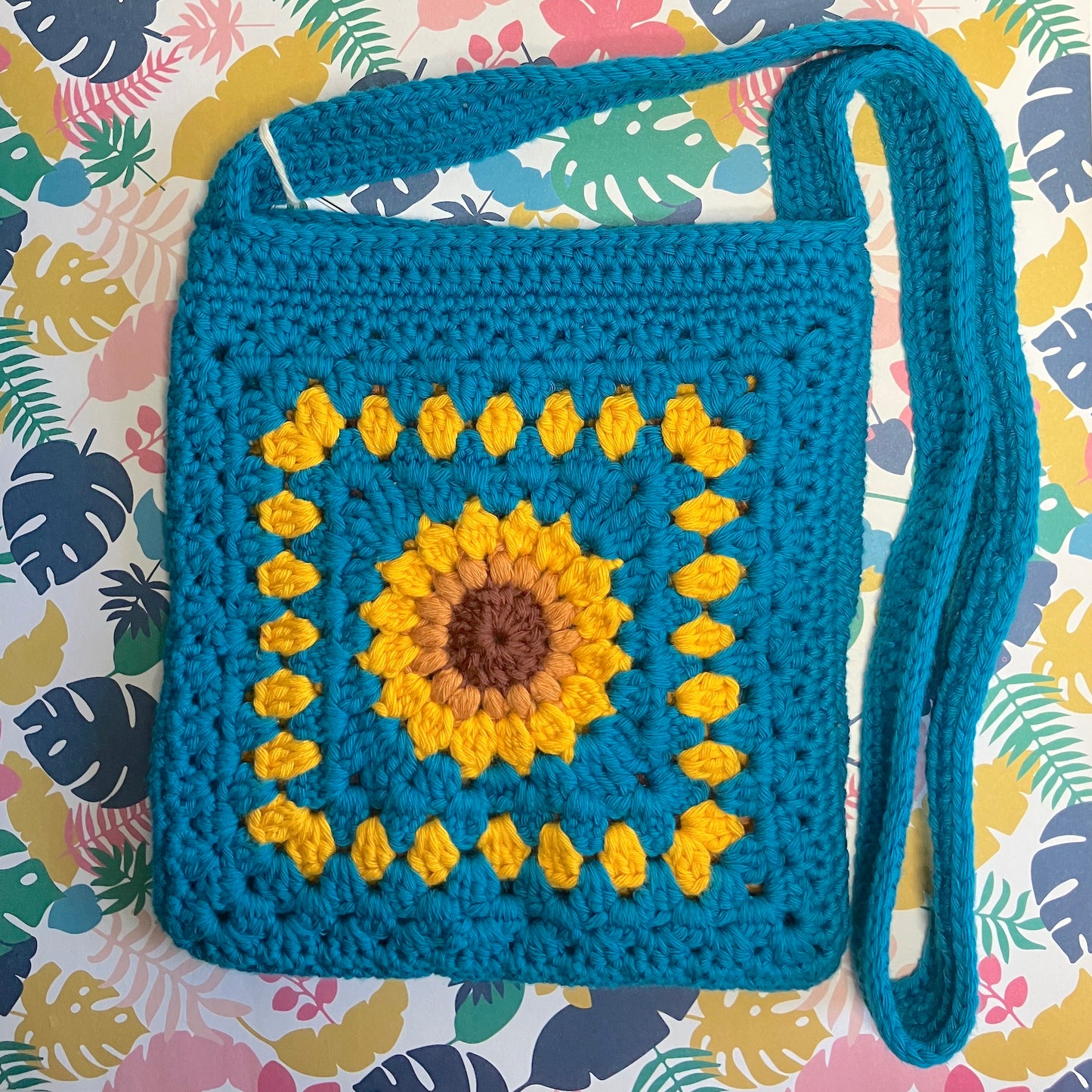 Sunflower Crochet Bag