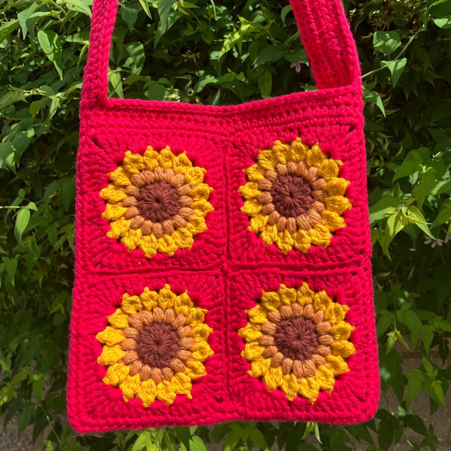 Sunflower Crochet Bag