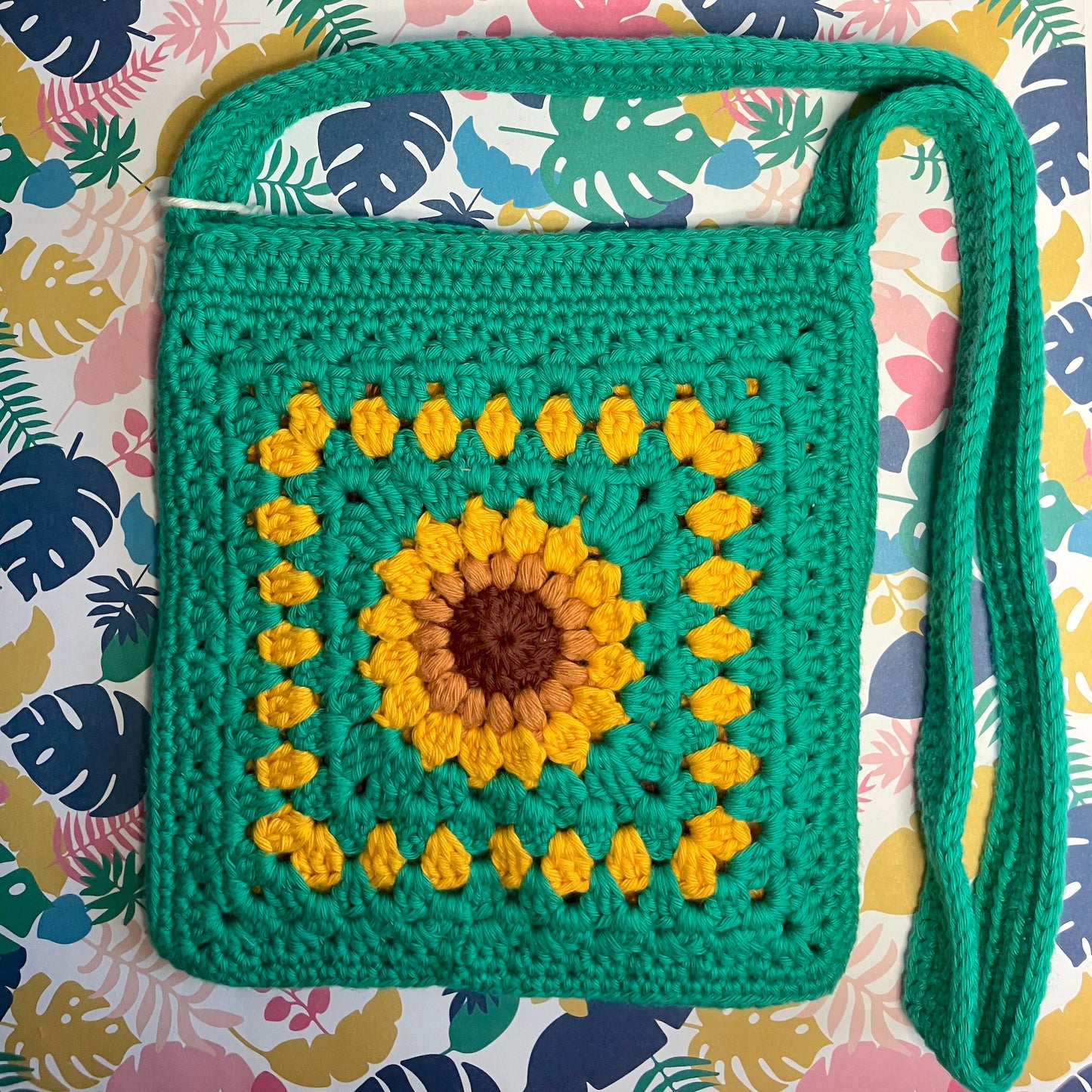 Sunflower Crochet Bag