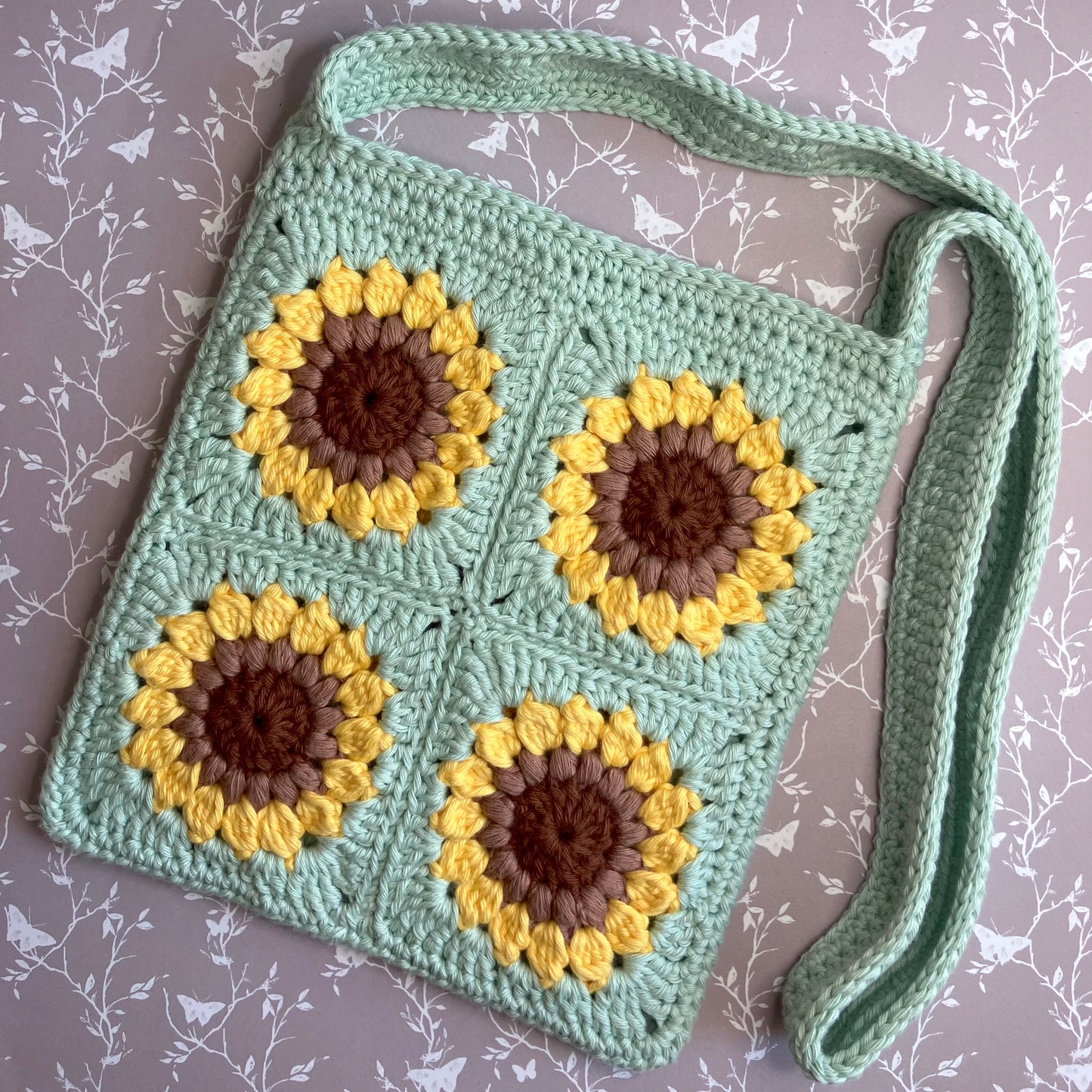 Sunflower Crochet Bag