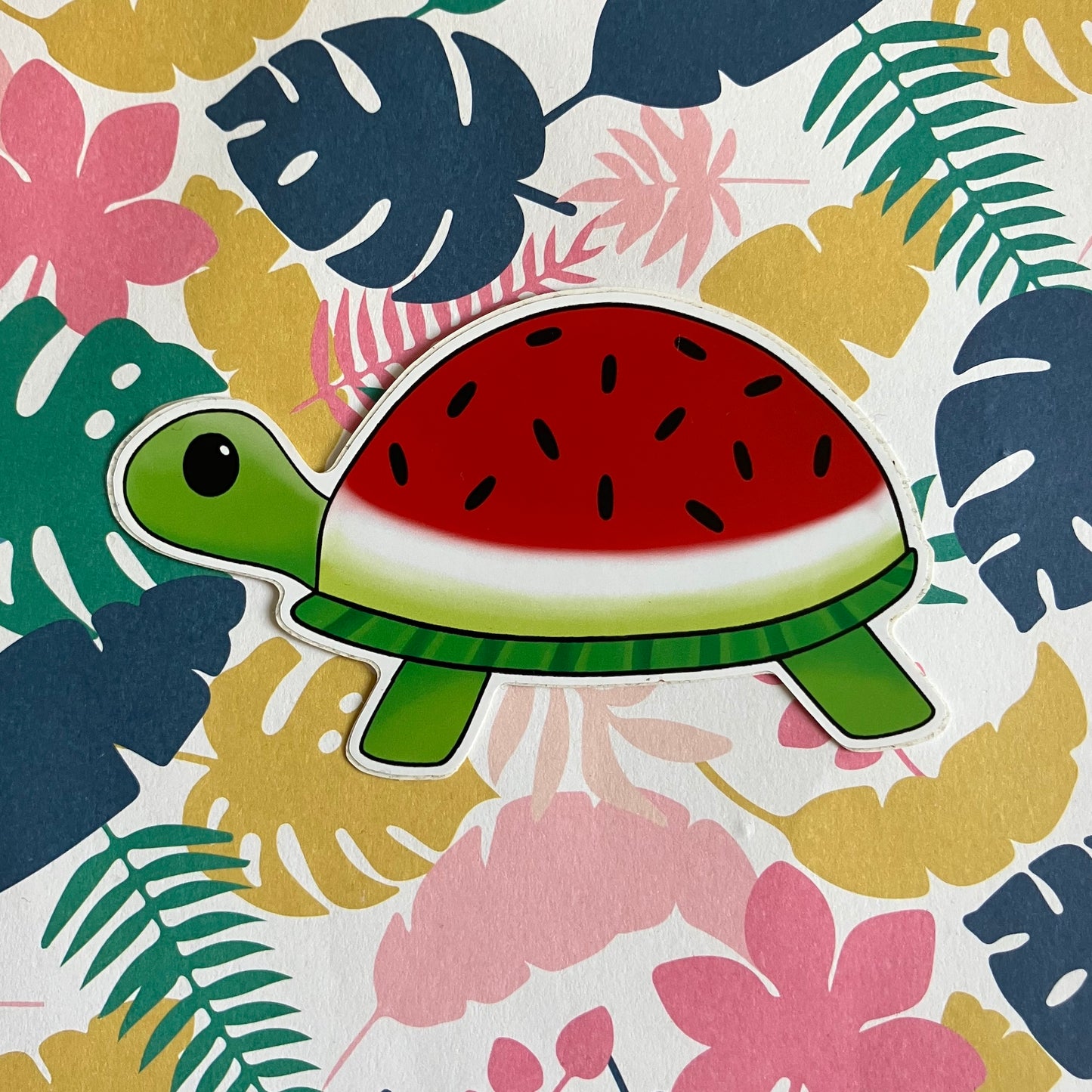 Watermelon Tortoise - Vinyl Sticker