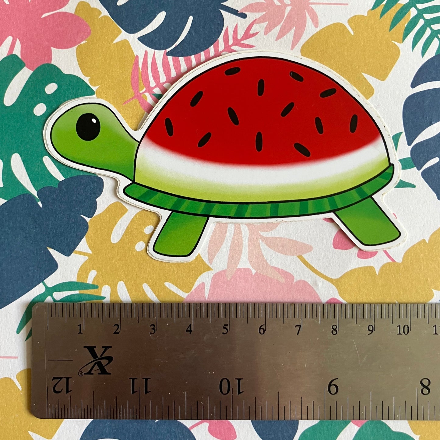 Watermelon Tortoise - Vinyl Sticker