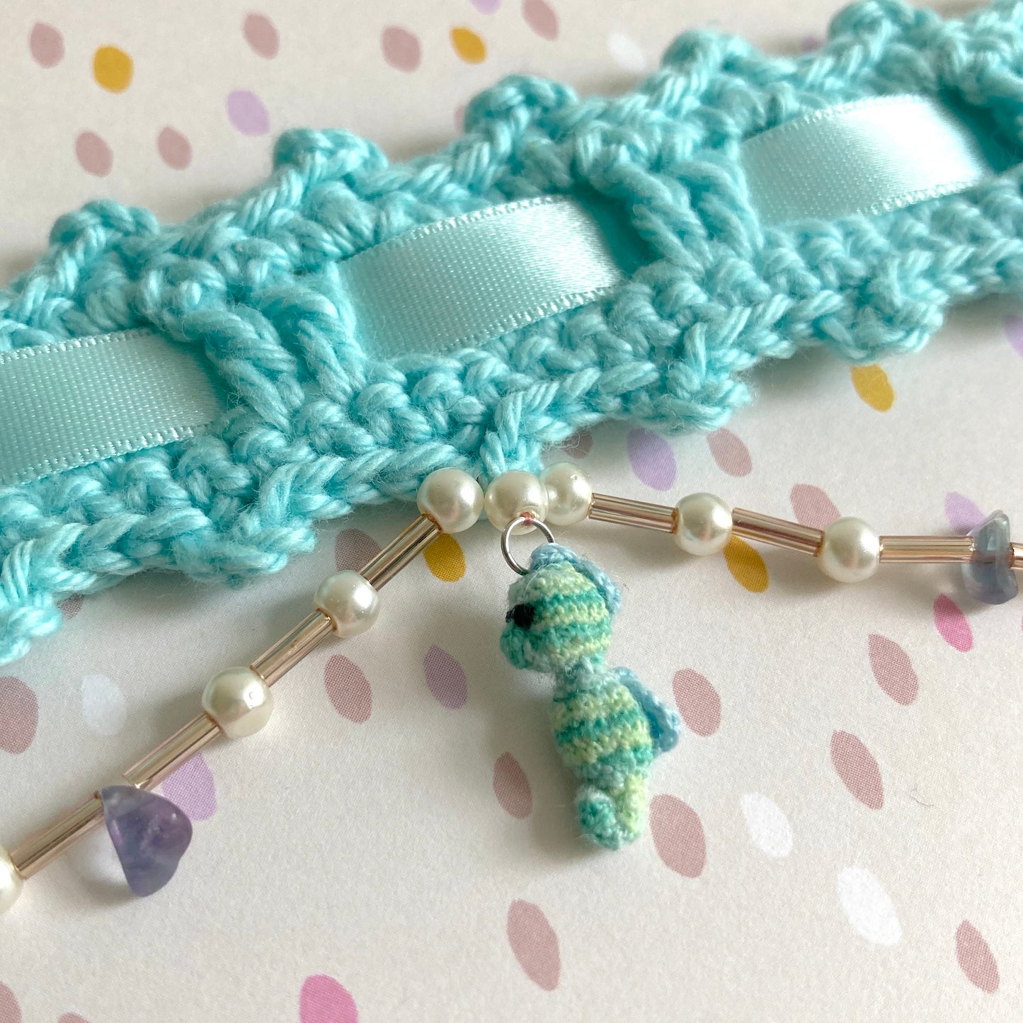 Seahorse Crochet Choker