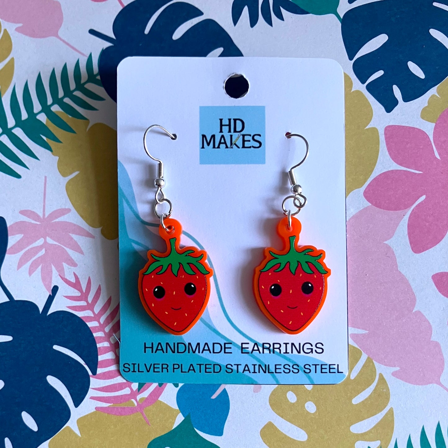 Strawberry Charm Earrings