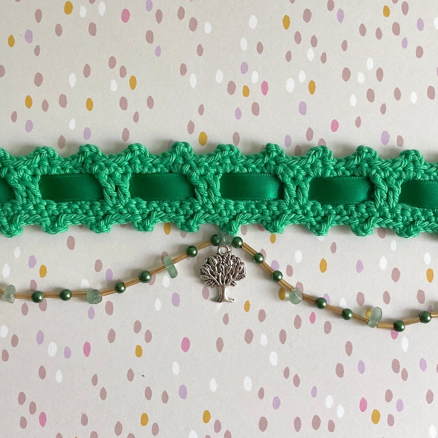 Tree of Life Crochet Choker