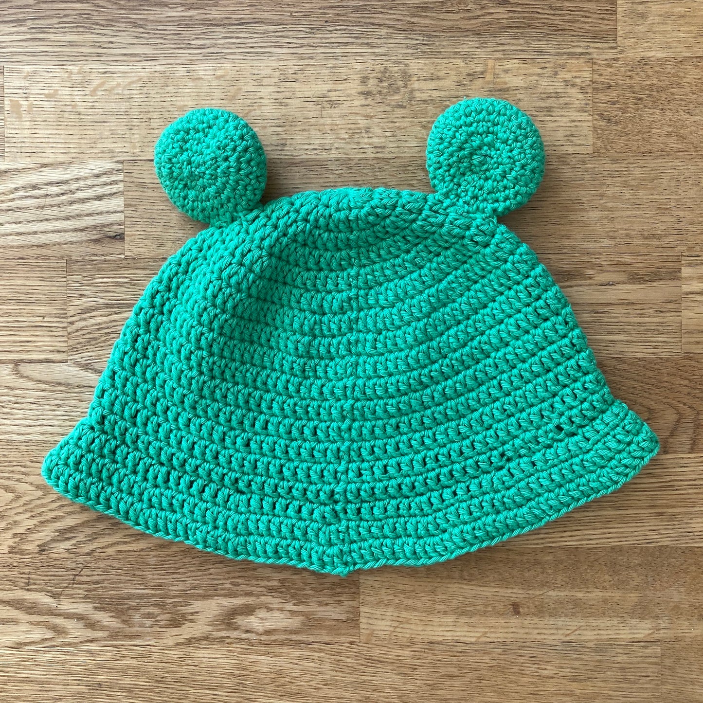 Frog Crochet Bucket Hat - 100% Cotton